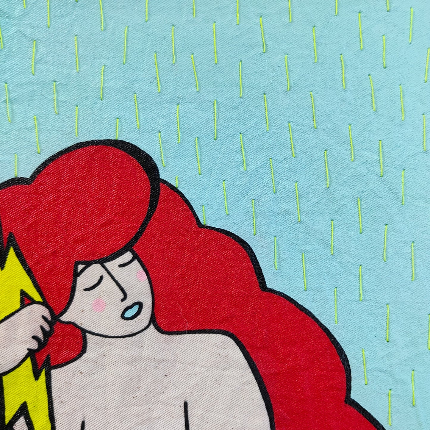 PODEROSA #1 - Powerful Female Acrylic Painting