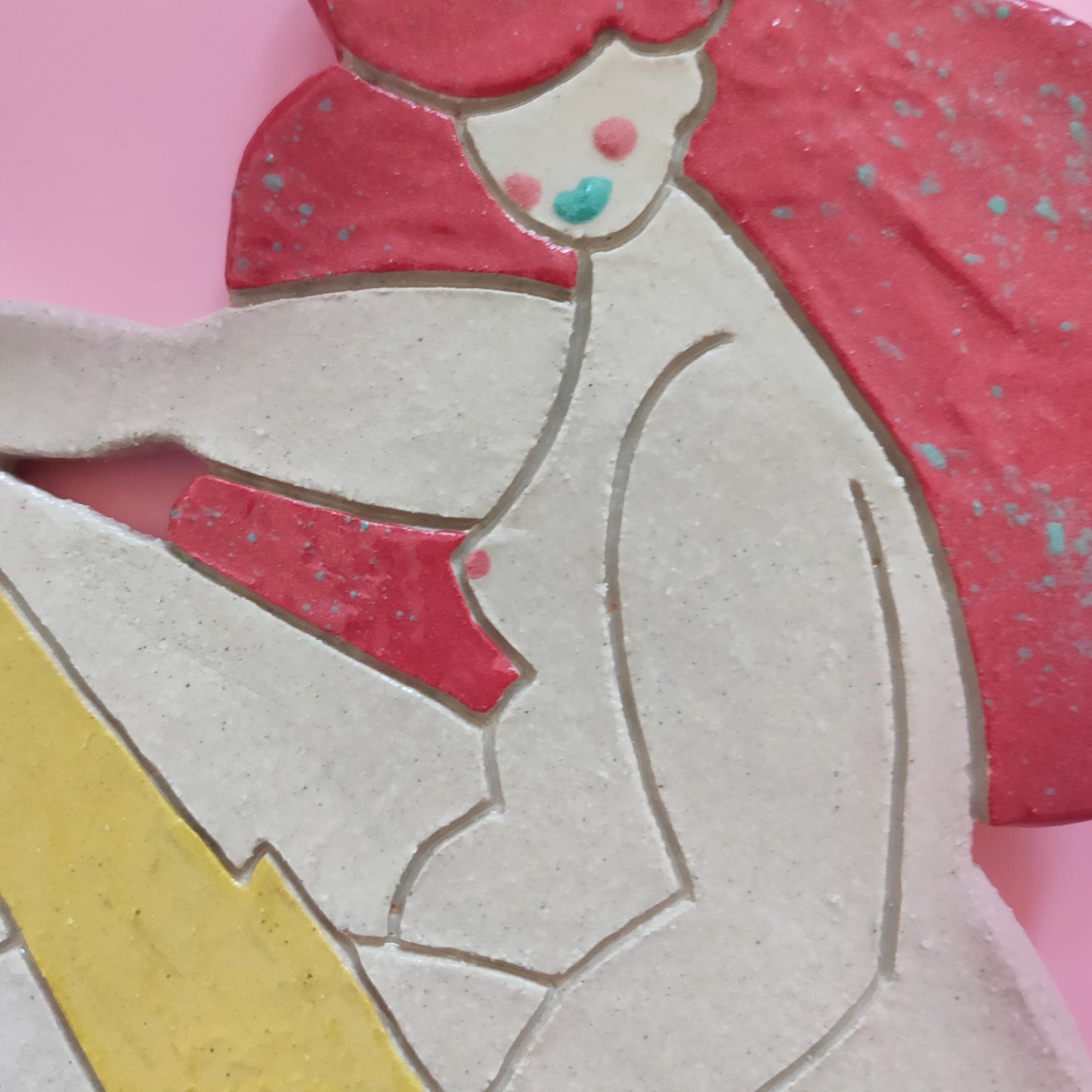 HIJAS DE ZEUS #1 - Symbolic Ceramic Wall Figures Celebrating Women