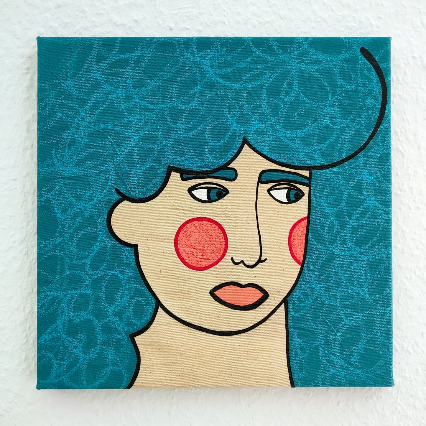 ALOOF #1 - Small Acrylic Painting About Daydreaming
