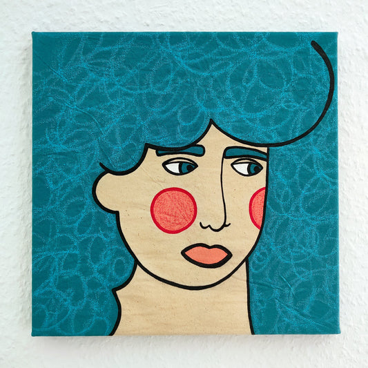 ALOOF #1 - Small Acrylic Painting About Daydreaming
