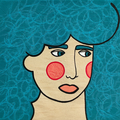 ALOOF #1 - Small Acrylic Painting About Daydreaming