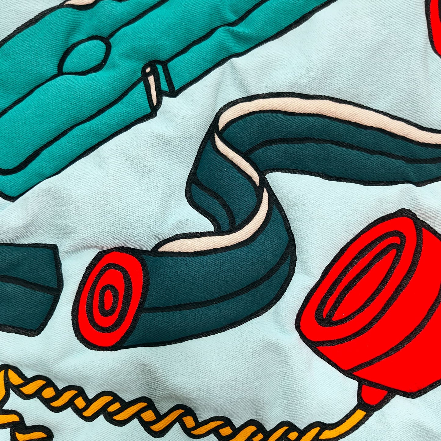 ATOMIZADA - Padded Textile Art Inspired On Burnout