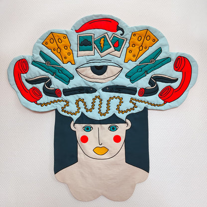 ATOMIZADA - Padded Textile Art Inspired On Burnout