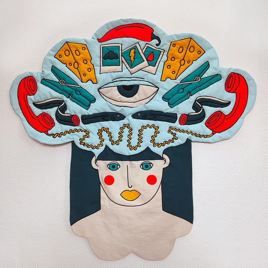 ATOMIZADA - Padded Textile Art Inspired On Burnout