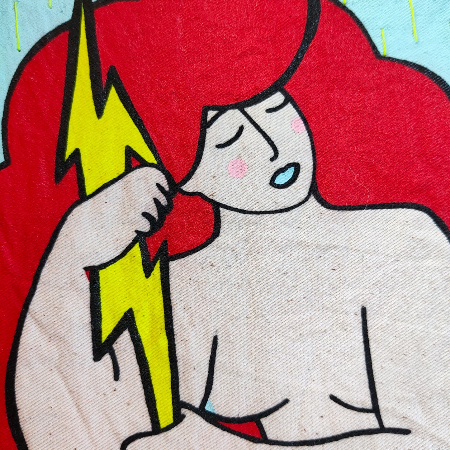 PODEROSA #1 - Powerful Female Acrylic Painting