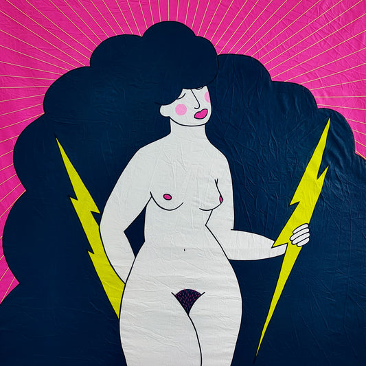 PODEROSA #2 - Powerful Female Acrylic Painting