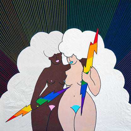 THE ORIGIN OF LOVE - Tribute To LGBTQ+ Acrylic Painting