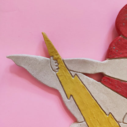 HIJAS DE ZEUS #1 - Symbolic Ceramic Wall Figures Celebrating Women