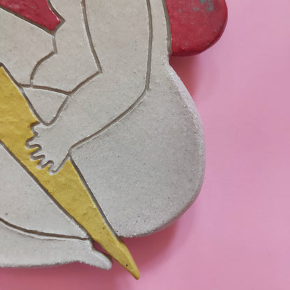 HIJAS DE ZEUS #1 - Symbolic Ceramic Wall Figures Celebrating Women