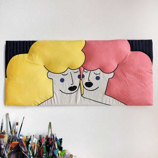 SISTERS - Padded Acrylic Painting
