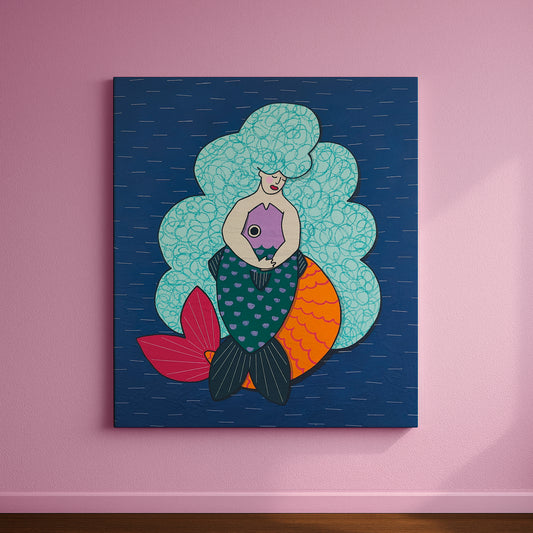 WATER BABES #2 - Original Art Exploring Body, Water & Stillness