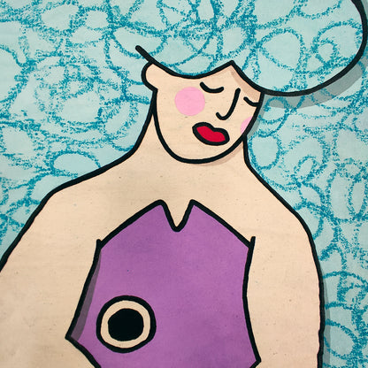 WATER BABES #2 - Original Art Exploring Body, Water & Stillness