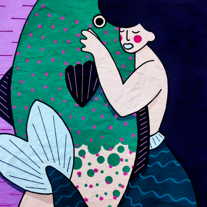 WATER BABES #4 - Original Art Exploring Body, Water & Stillness